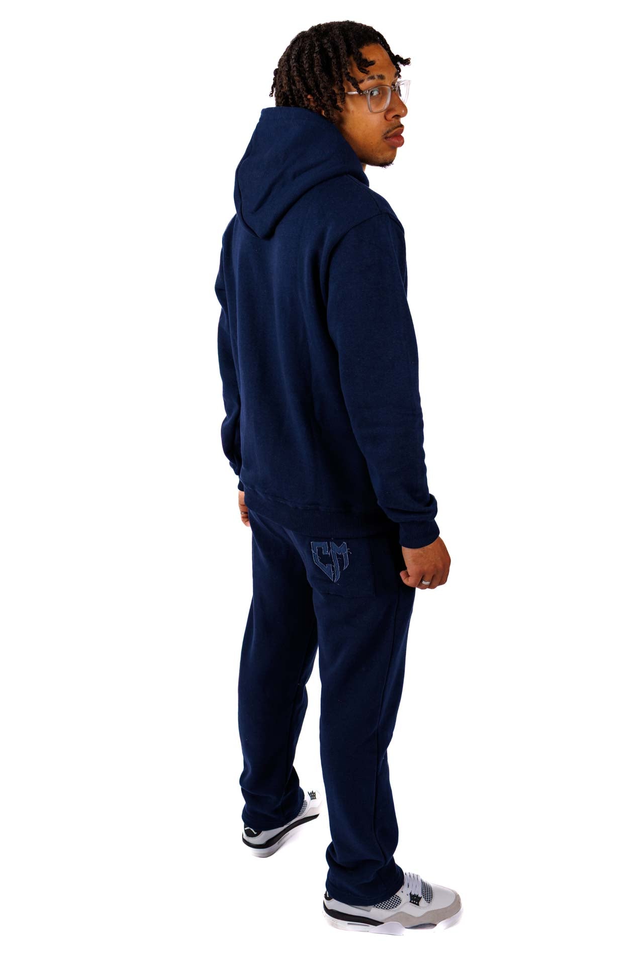 BASIC DISTRESSED TRACKSUIT DARKBLUE - C‘mon