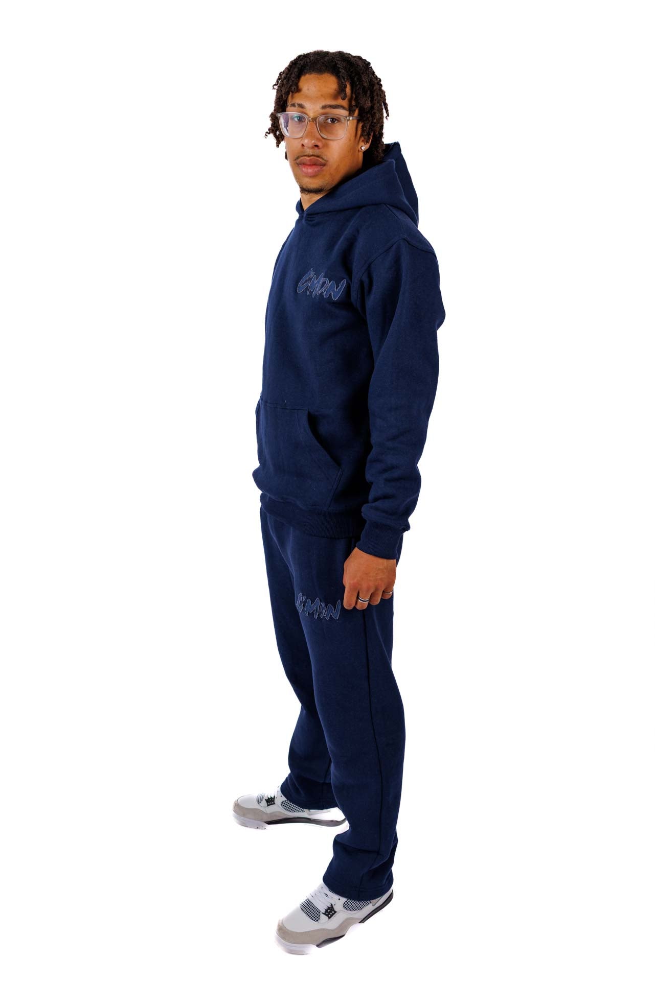 BASIC DISTRESSED TRACKSUIT DARKBLUE - C‘mon