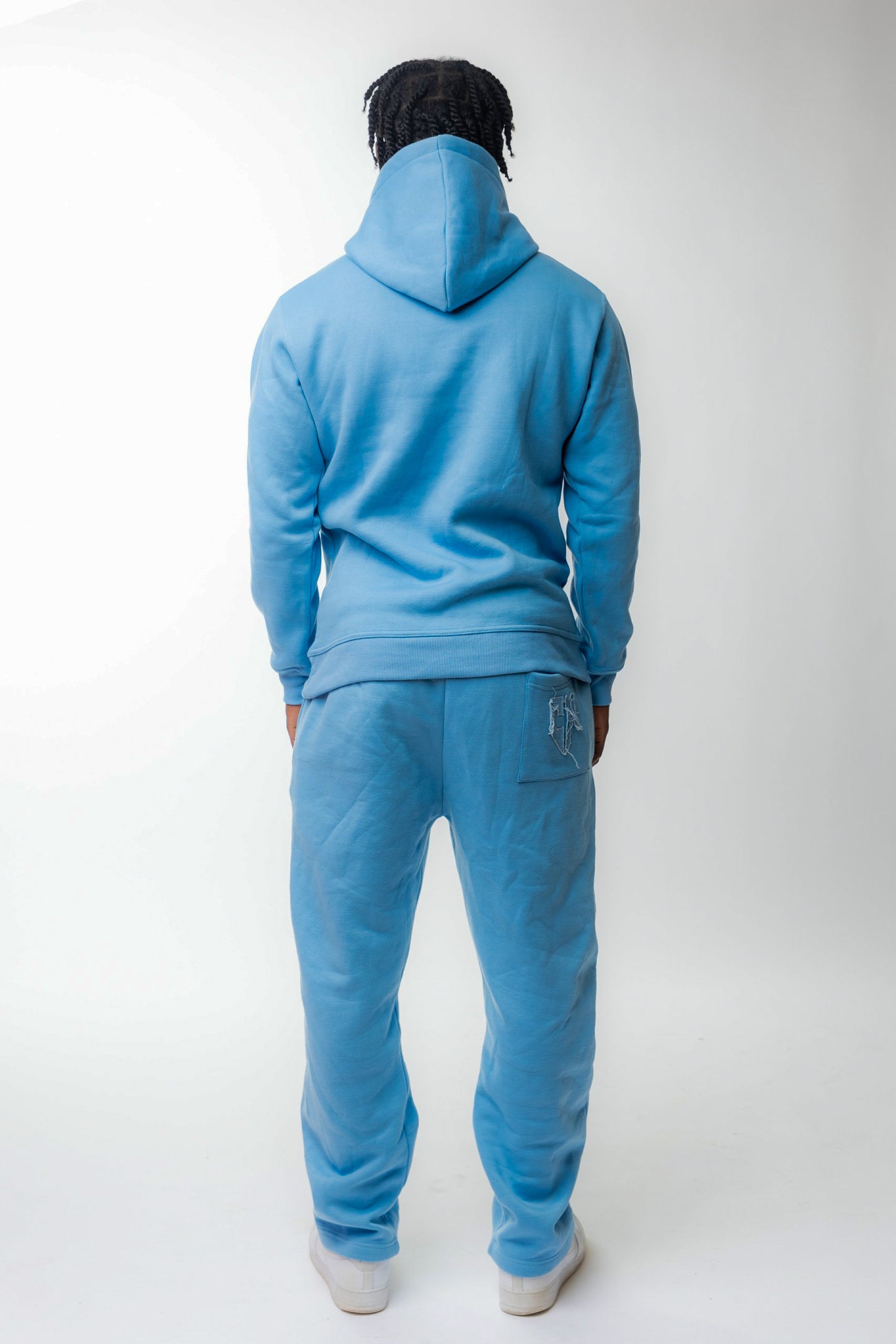 PANTS BASIC DISTRESSED BABYBLUE