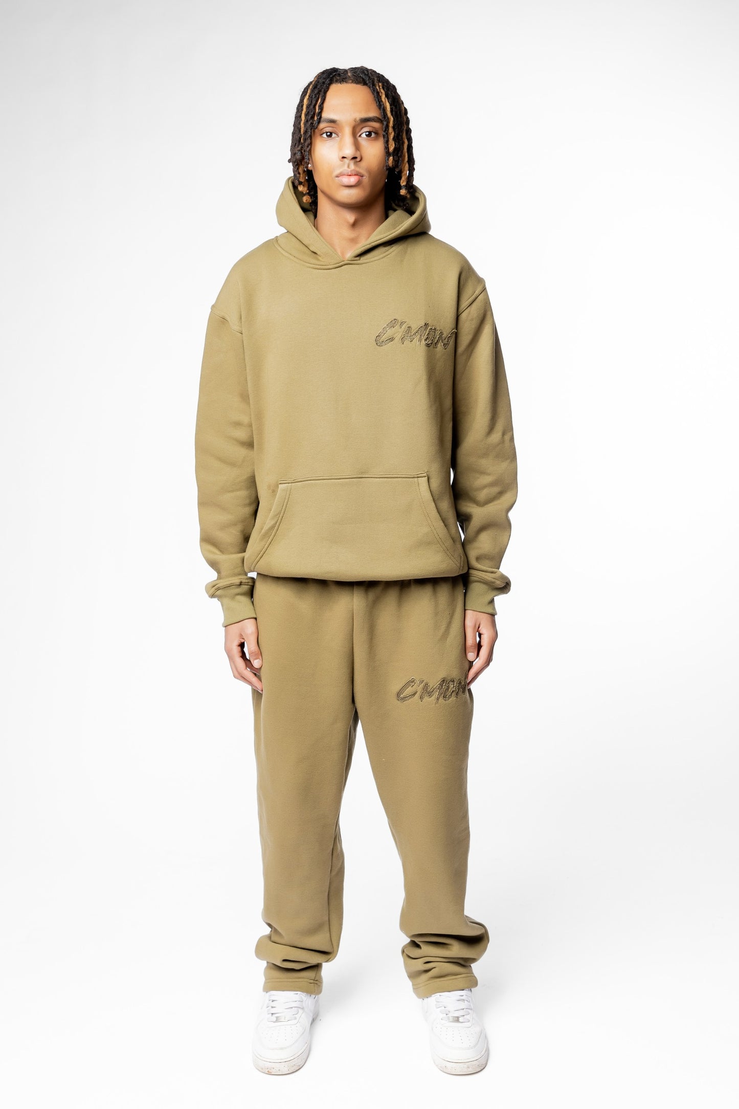 PANTS BASIC DISTRESSED OLIVEGREEN