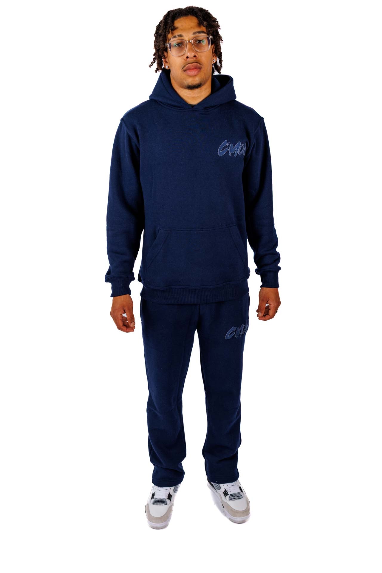 BASIC DISTRESSED TRACKSUIT DARKBLUE - C‘mon