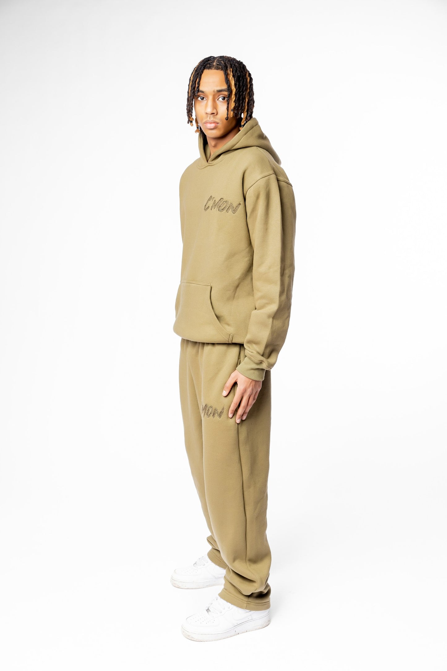 PANTS BASIC DISTRESSED OLIVEGREEN