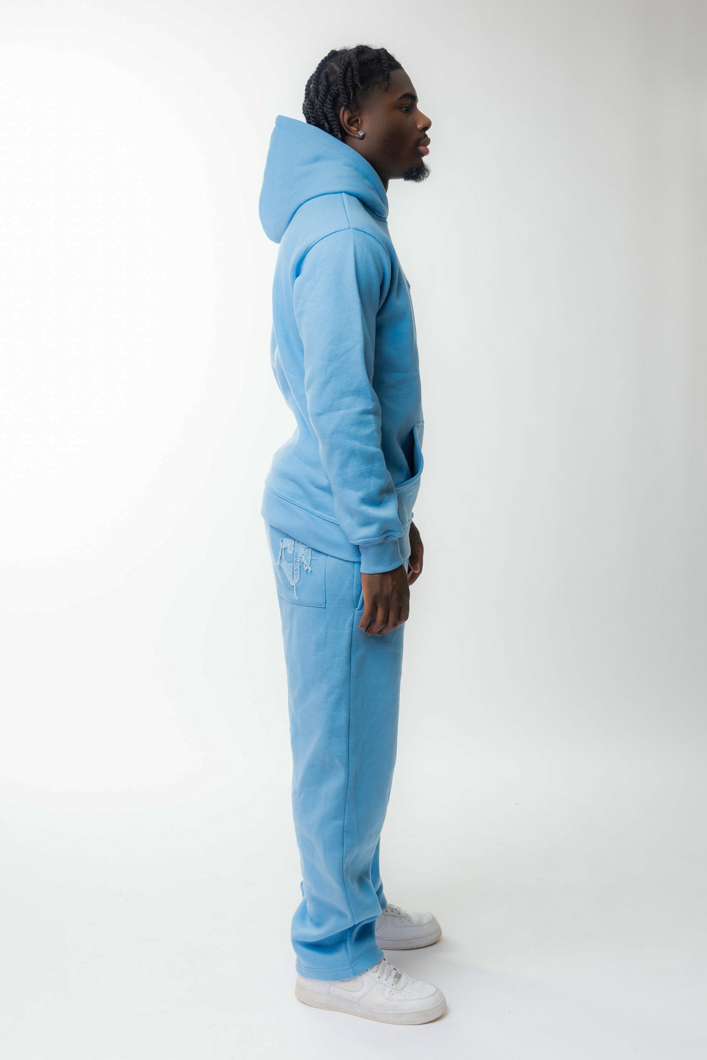 PANTS BASIC DISTRESSED BABYBLUE