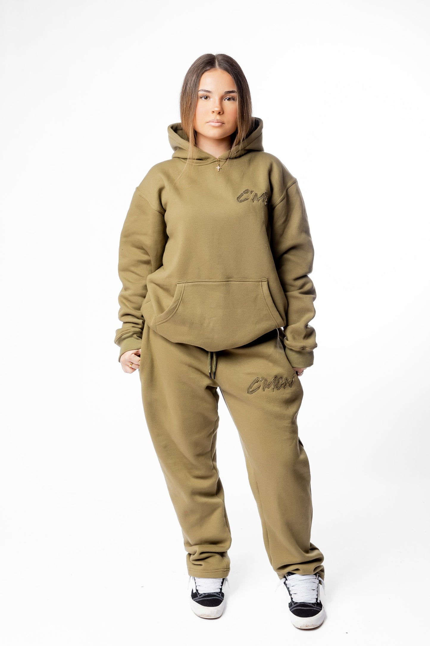 PANTS BASIC DISTRESSED OLIVEGREEN