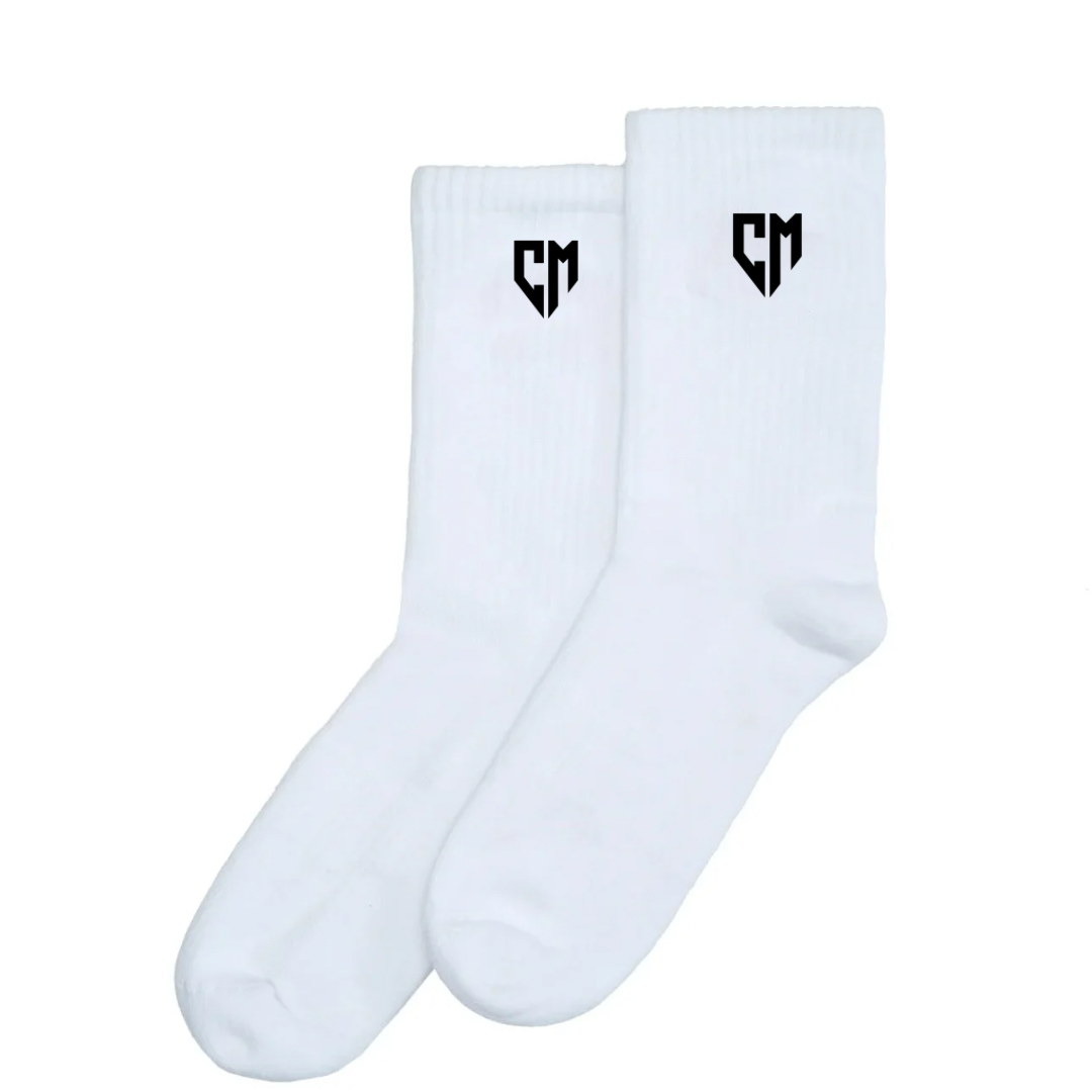 BASICS SOCKS WHITE BLACK