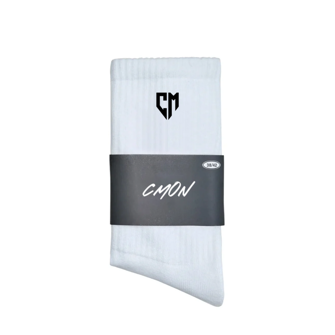 BASICS SOCKS WHITE BLACK