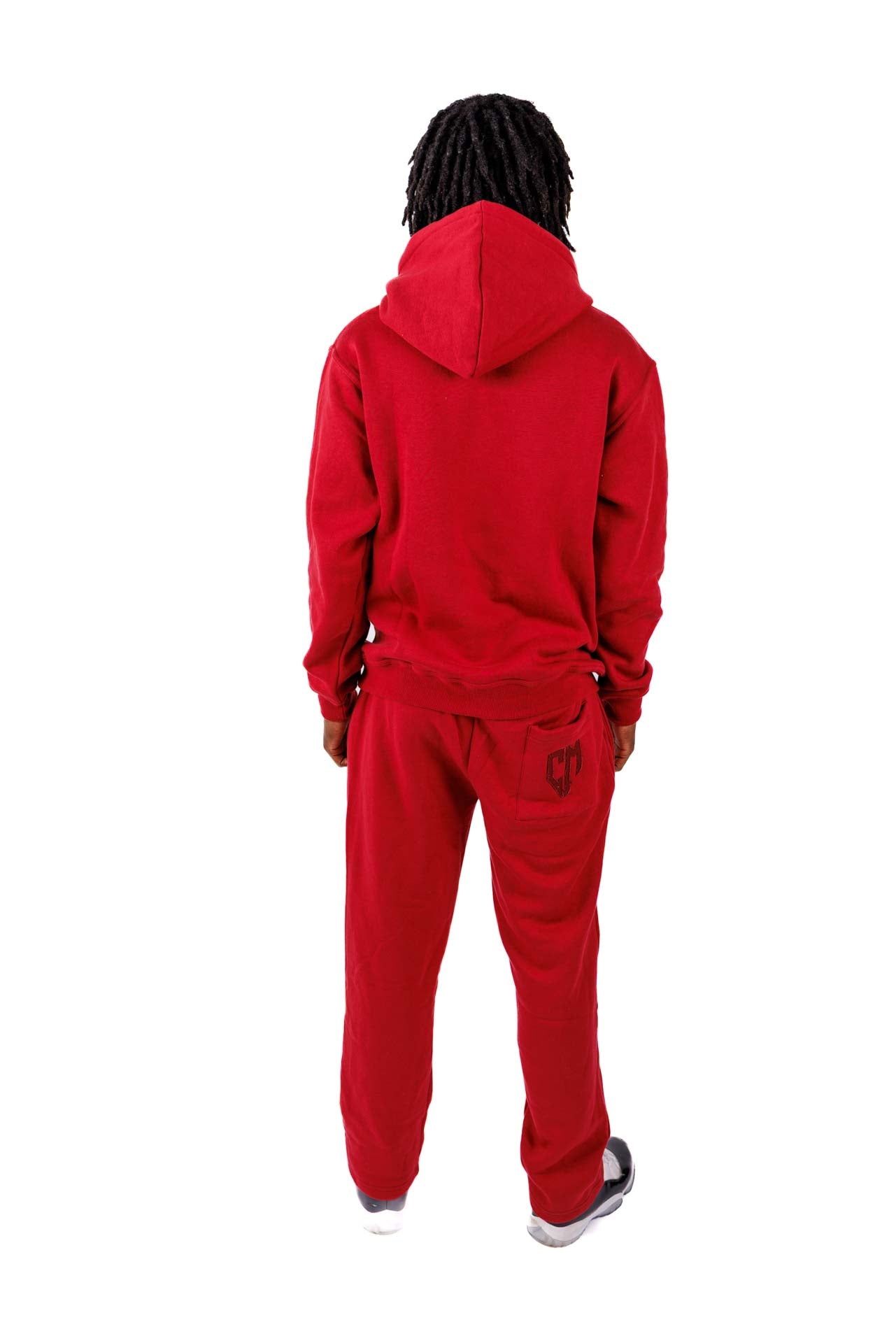BASIC DISTRESSED TRACKSUIT RED