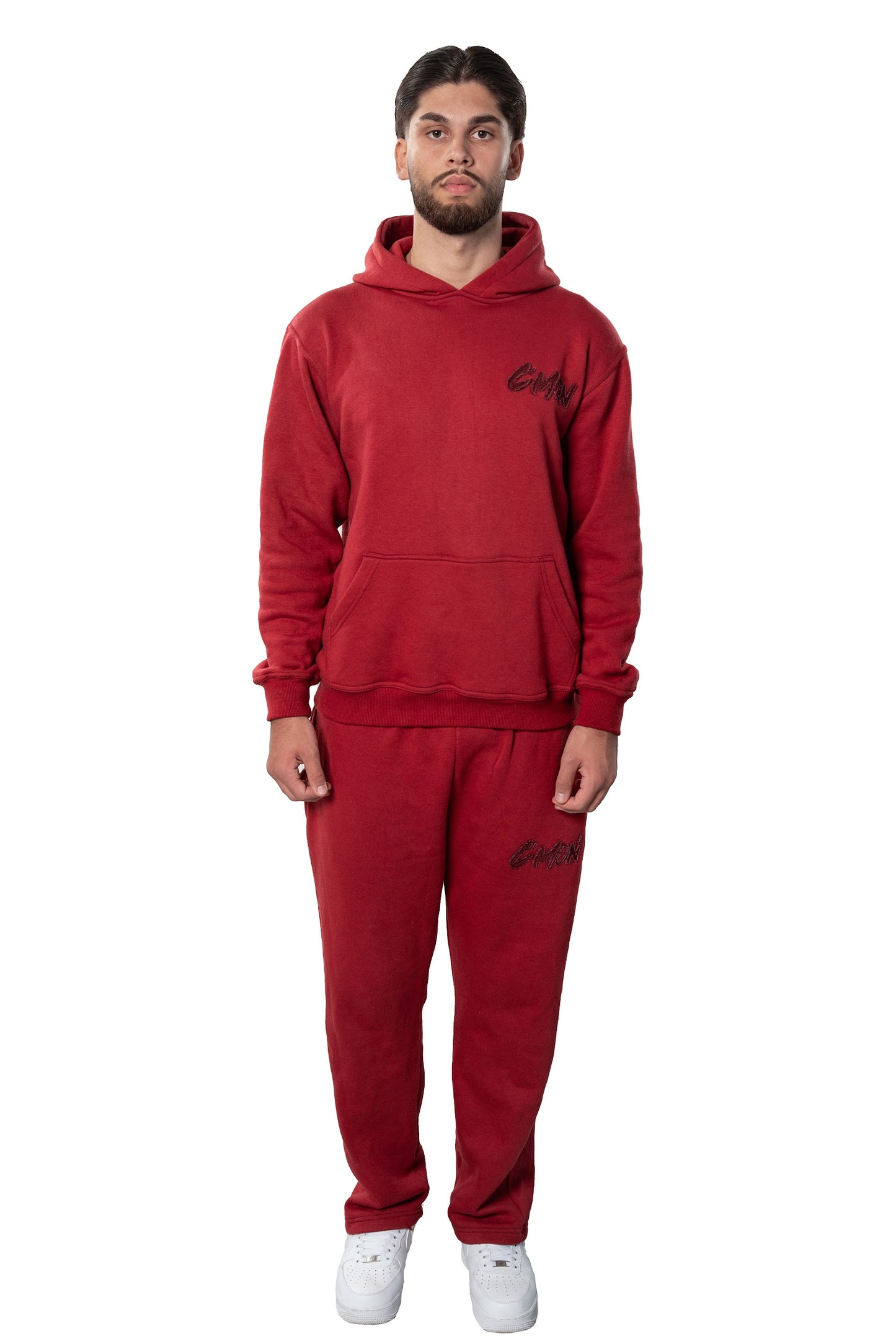 BASIC DISTRESSED TRACKSUIT RED
