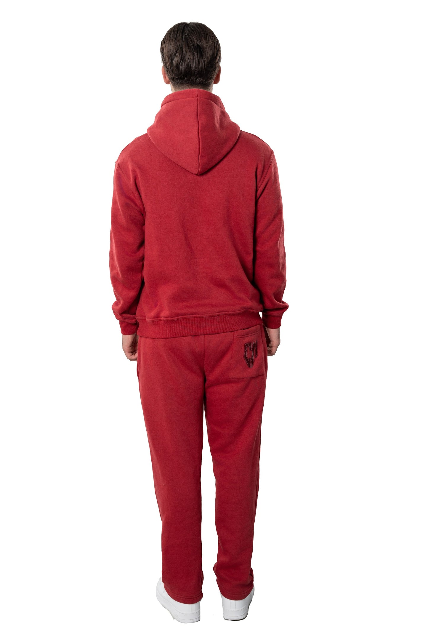 BASIC DISTRESSED TRACKSUIT RED