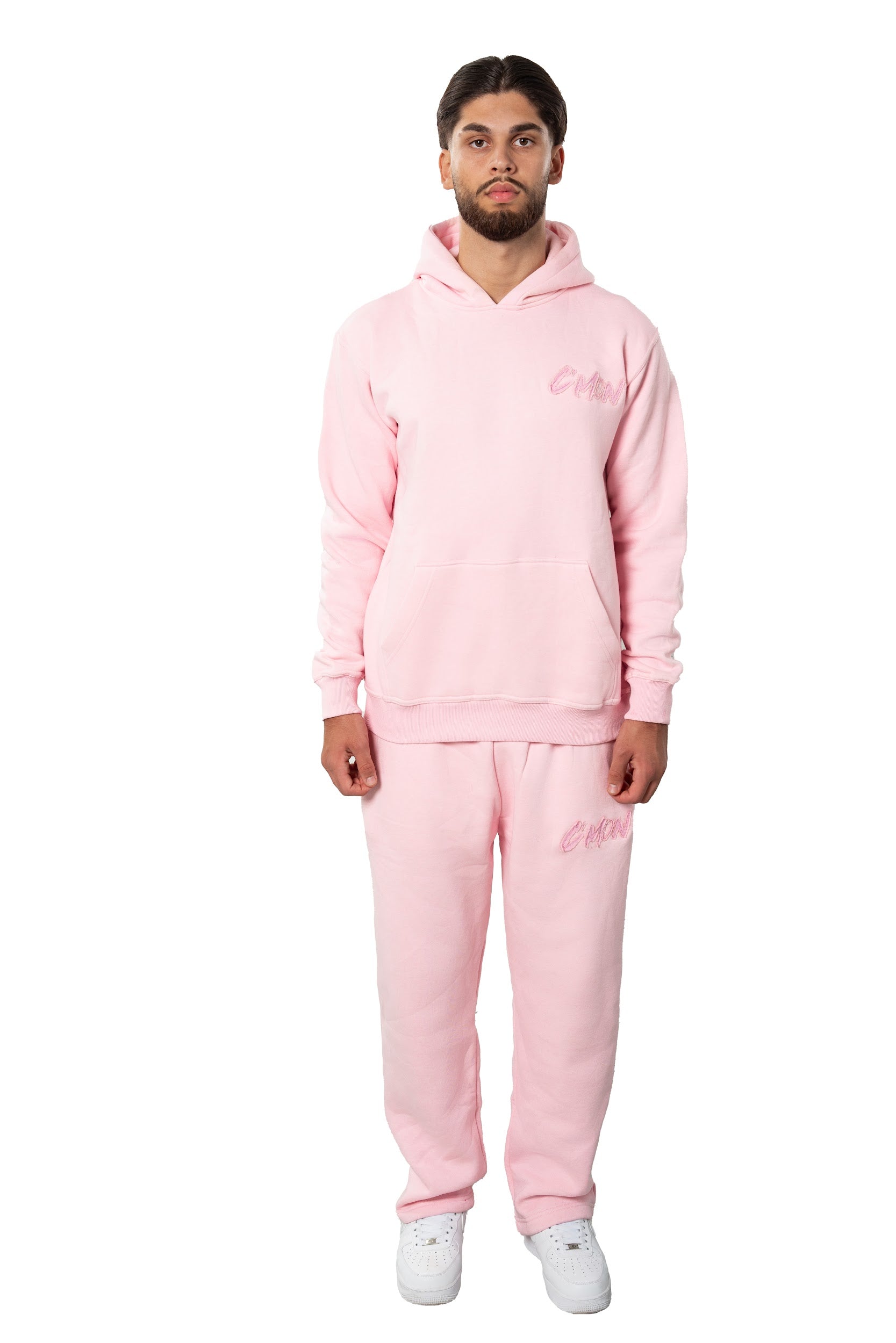 BASIC DISTRESSED TRACKSUIT PINK - C‘mon