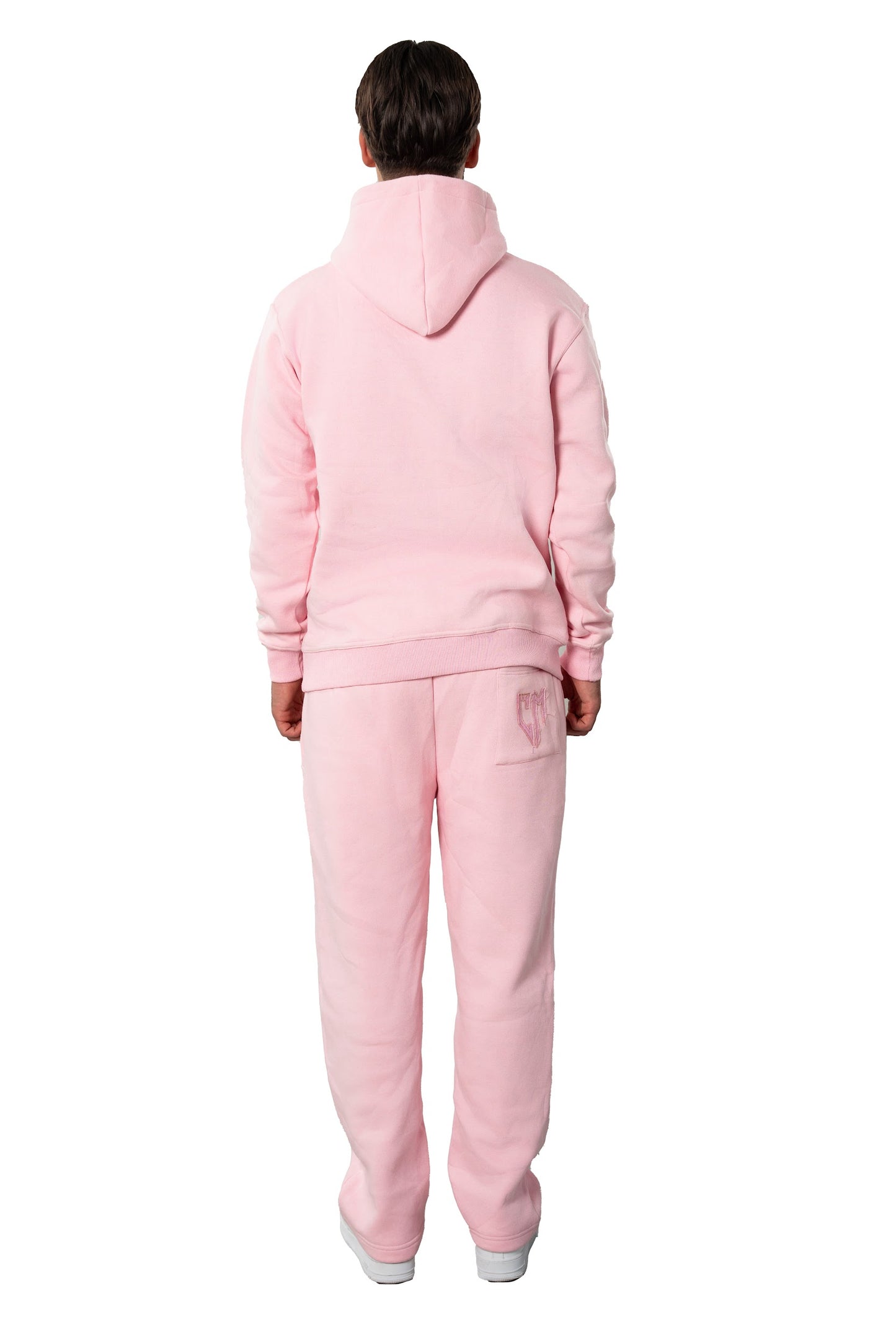 BASIC DISTRESSED TRACKSUIT PINK - C‘mon