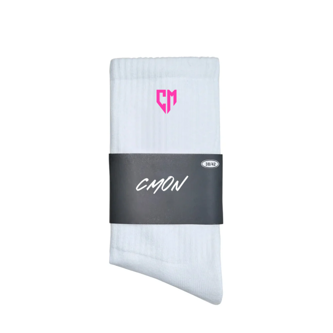 BASICS SOCKS WHITE PINK