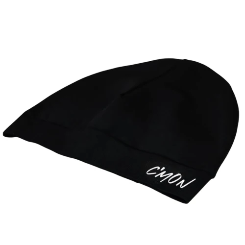 CMON SCULL CAP BLACK GREY BEANIE WITH LIGHTNING EFFECT