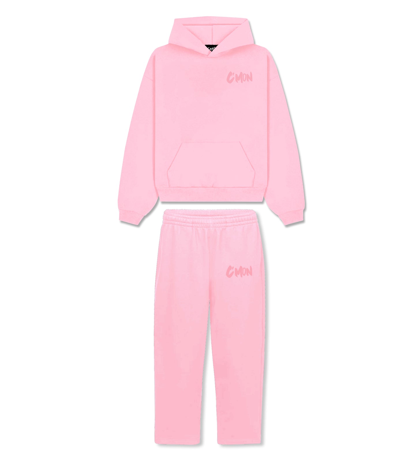 BASIC DISTRESSED TRACKSUIT PINK - C‘mon