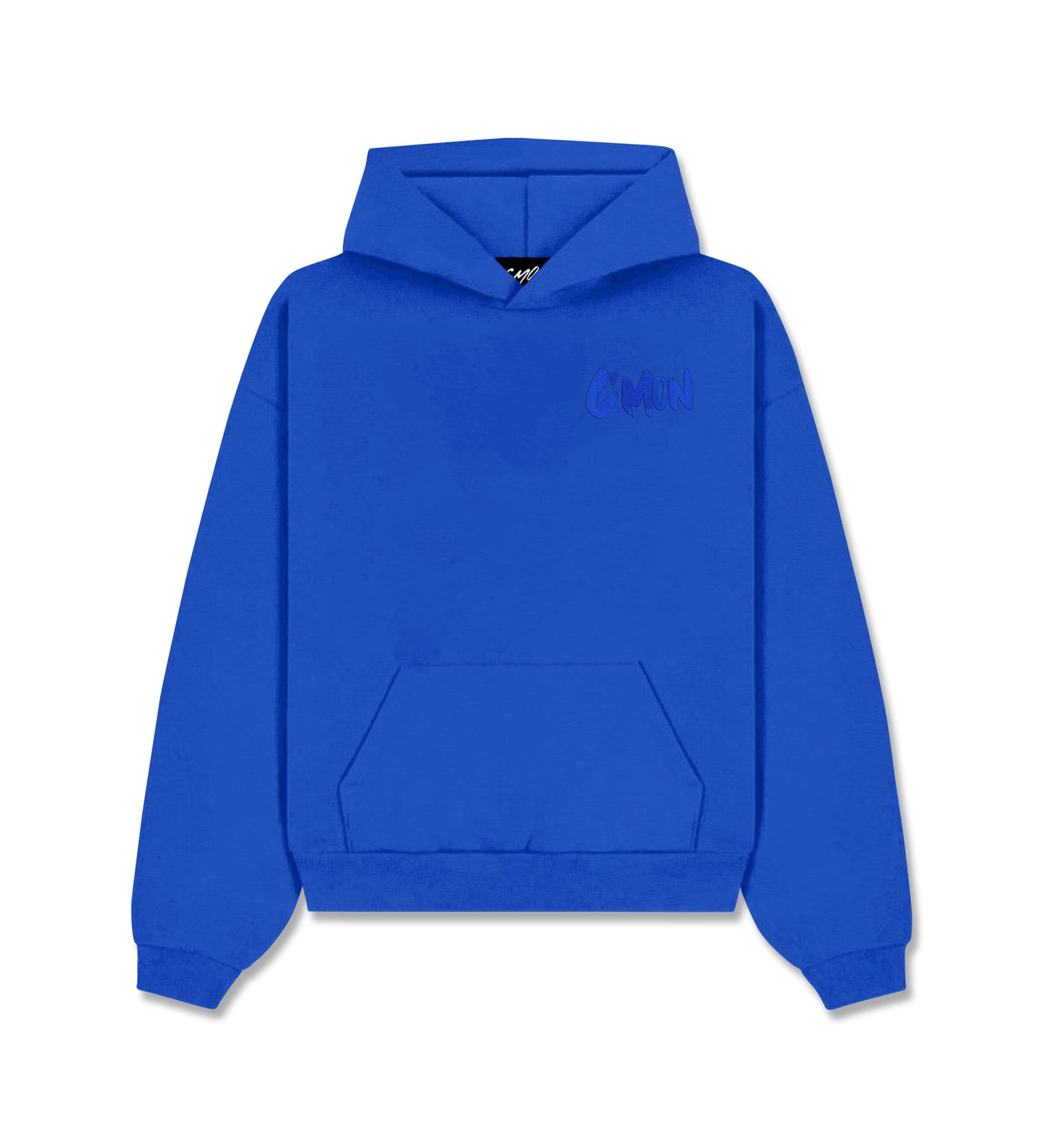 HOODIE BASIC DISTRESSED ROYALBLUE - C‘mon