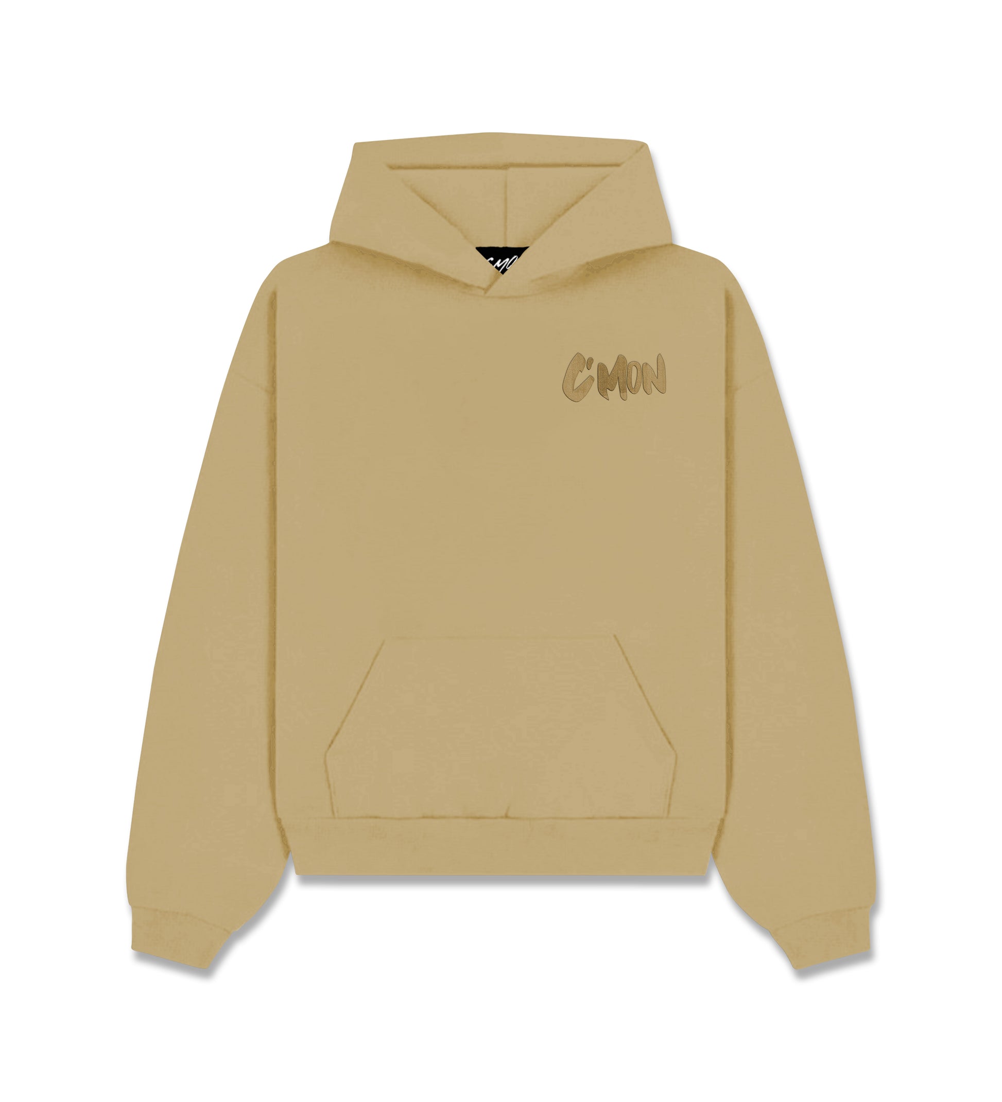 HOODIE BASIC DISTRESSED OLIVEGREEN - C‘mon