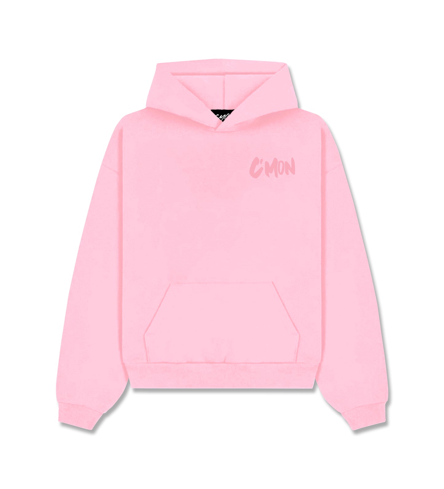 HOODIE BASIC DISTRESSED PINK - C‘mon