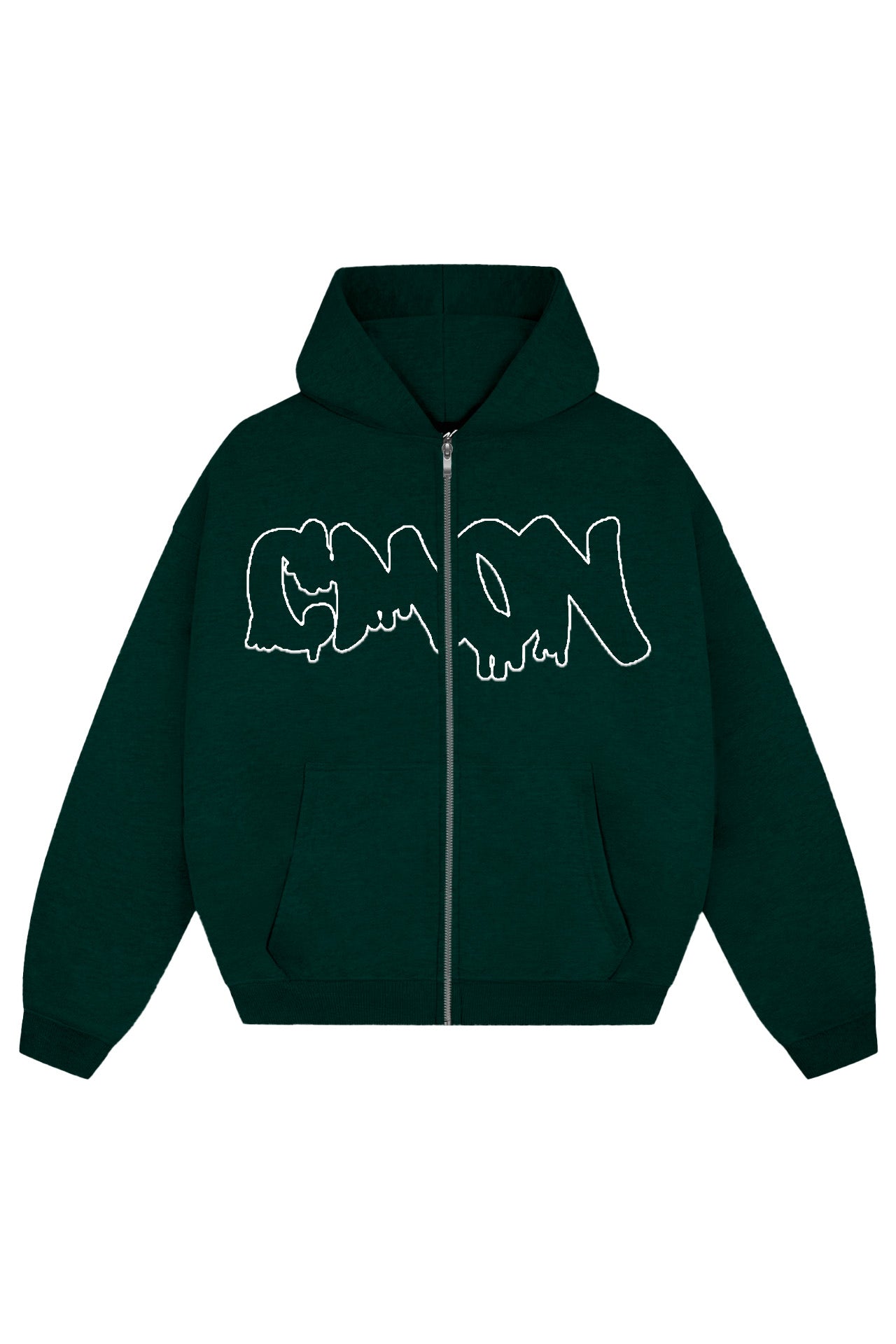 C‘MON ZIP HOODIE GREEN - C‘mon