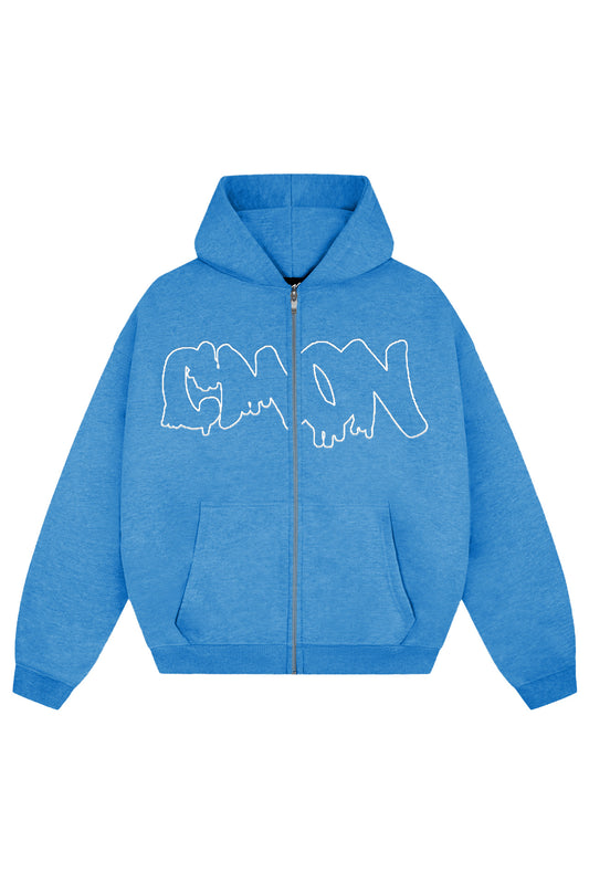 C‘MON ZIP HOODIE BABYBLUE - C‘mon