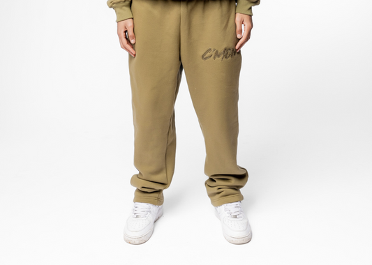 PANTS BASIC DISTRESSED OLIVEGREEN