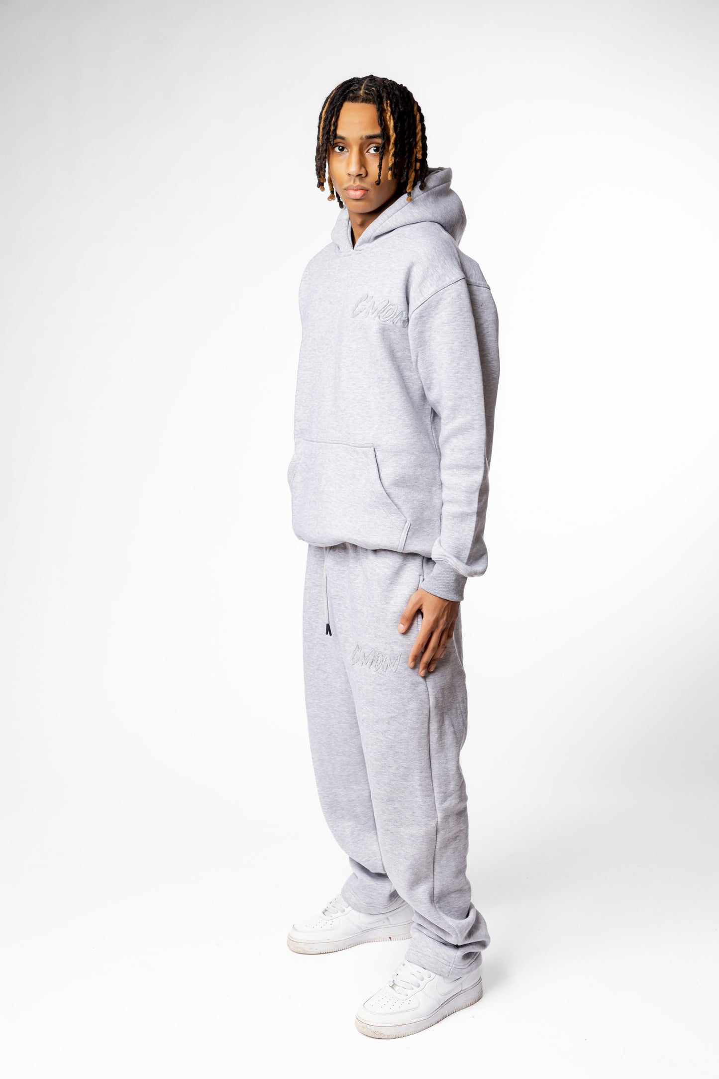 BASIC DISTRESSED TRACKSUIT GREY