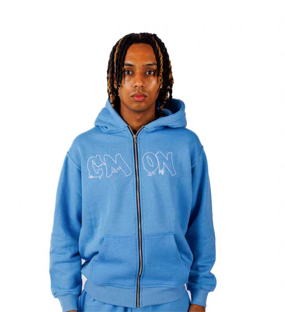 C‘MON ZIP HOODIE BABYBLUE