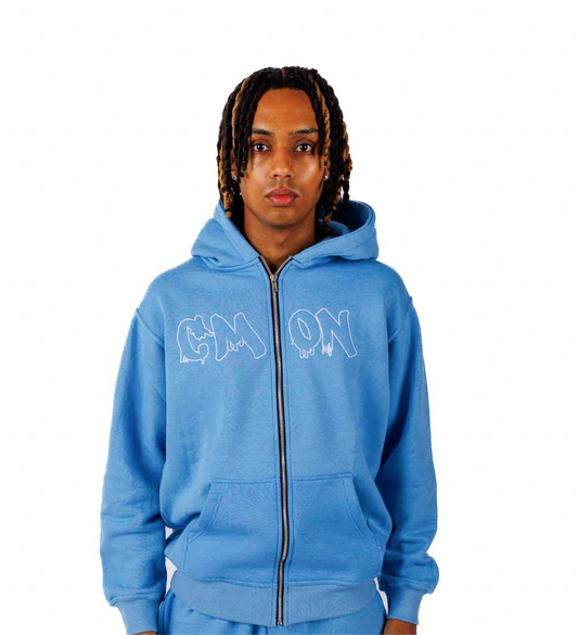 C‘MON ZIP HOODIE BABYBLUE