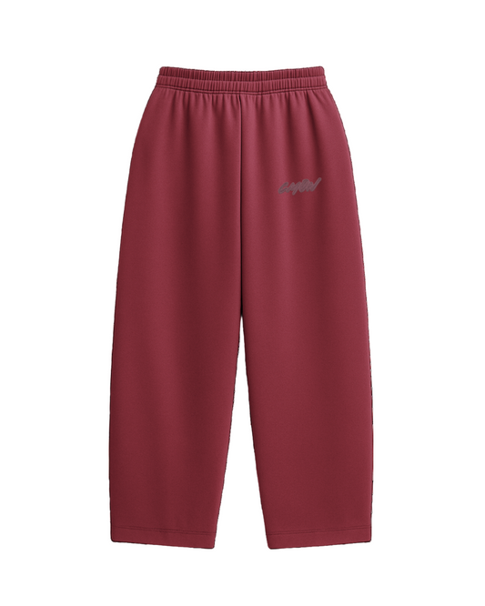 WINE RED SIGNATURE JOGGER