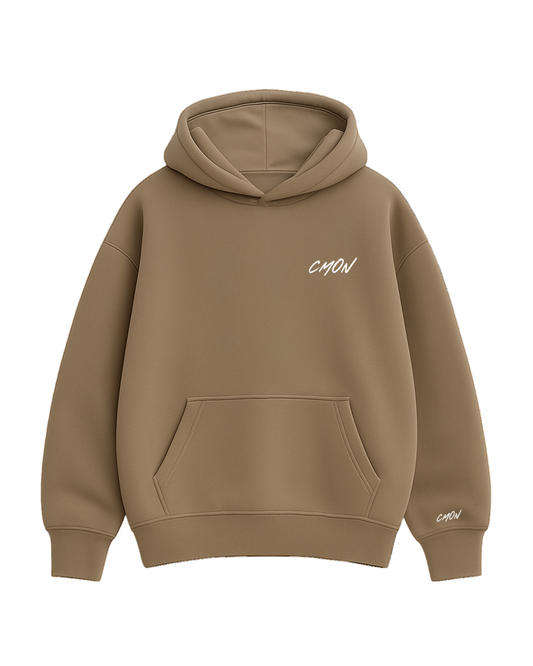 TAUPE BROWN BASIC HOODIE