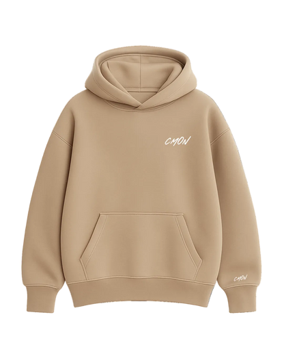 BEIGE BASIC HOODIE