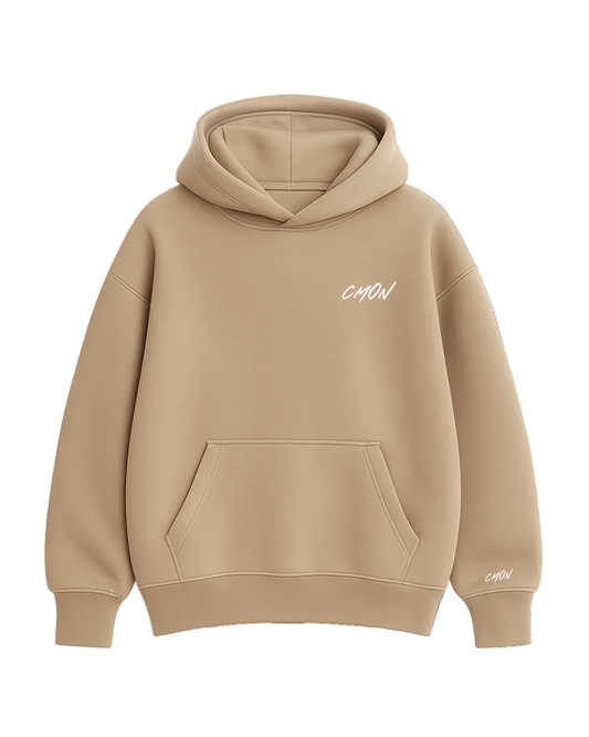 BEIGE BASIC HOODIE