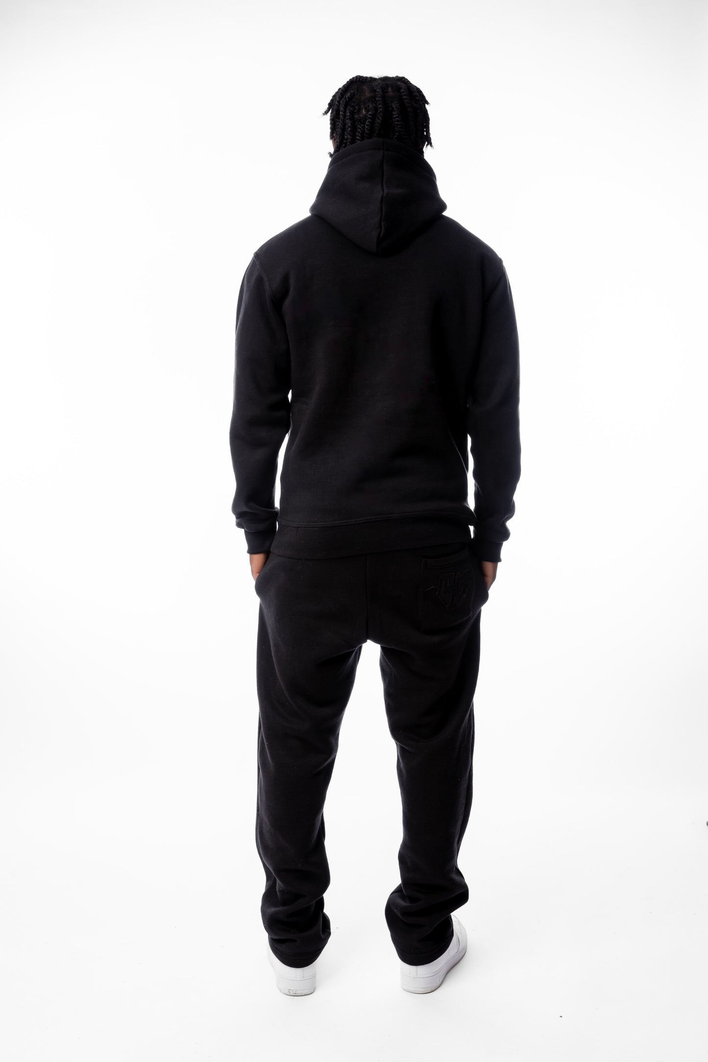PANTS BASIC DISTRESSED BLACK