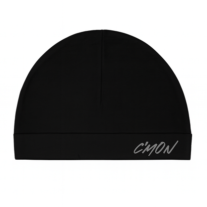 CMON SCULL CAP BLACK GREY BEANIE WITH LIGHTNING EFFECT
