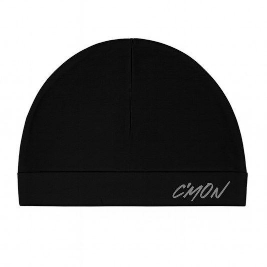 CMON SCULL CAP BLACK GREY BEANIE WITH LIGHTNING EFFECT