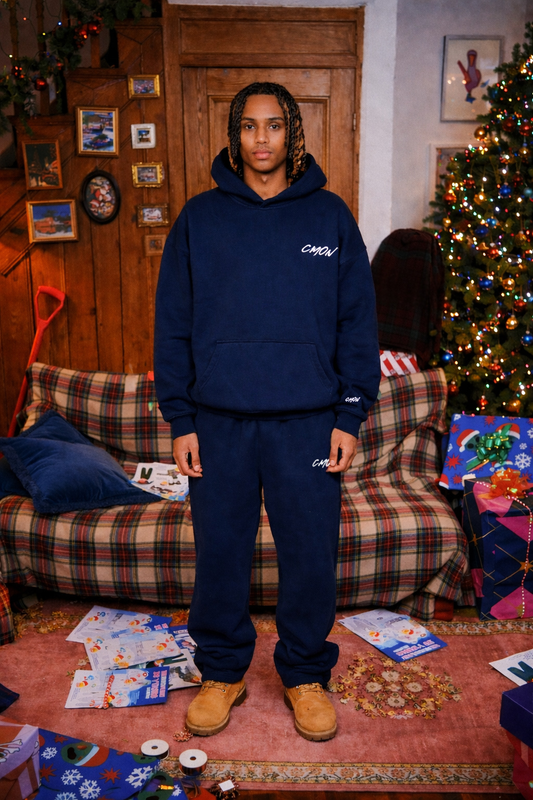 NAVY BASIC HOODIE - C‘mon