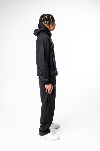 PANTS BASIC DISTRESSED BLACK - C‘mon