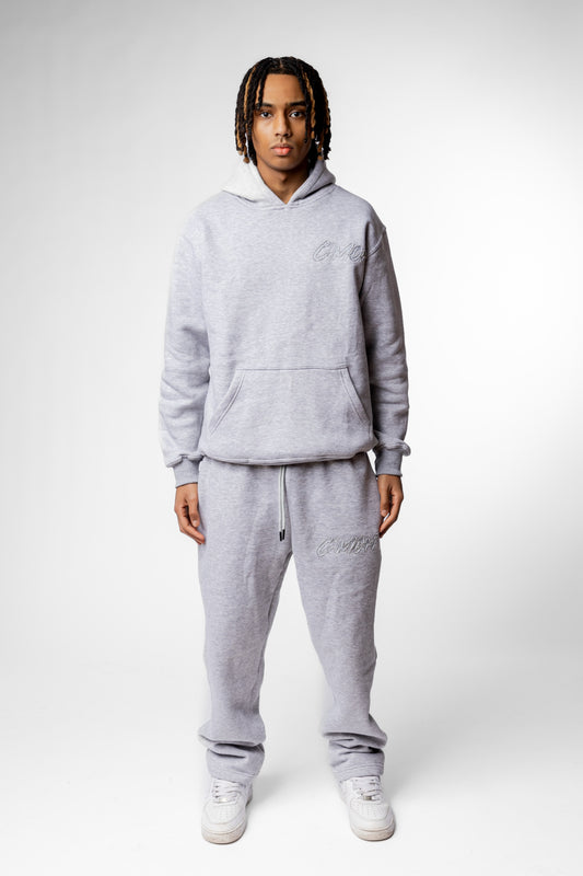 BASIC DISTRESSED TRACKSUIT GREY