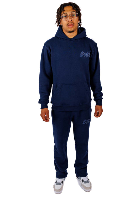 BASIC DISTRESSED TRACKSUIT DARKBLUE