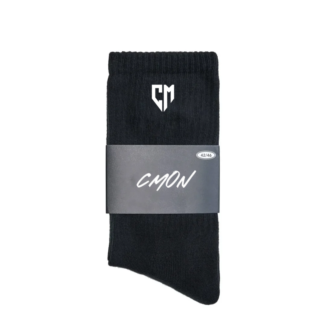 BASICS SOCKS BLACK WHITE