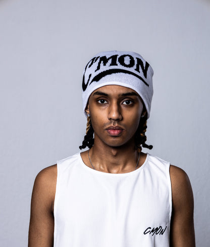 SNOWFALL WHITE BEANIE