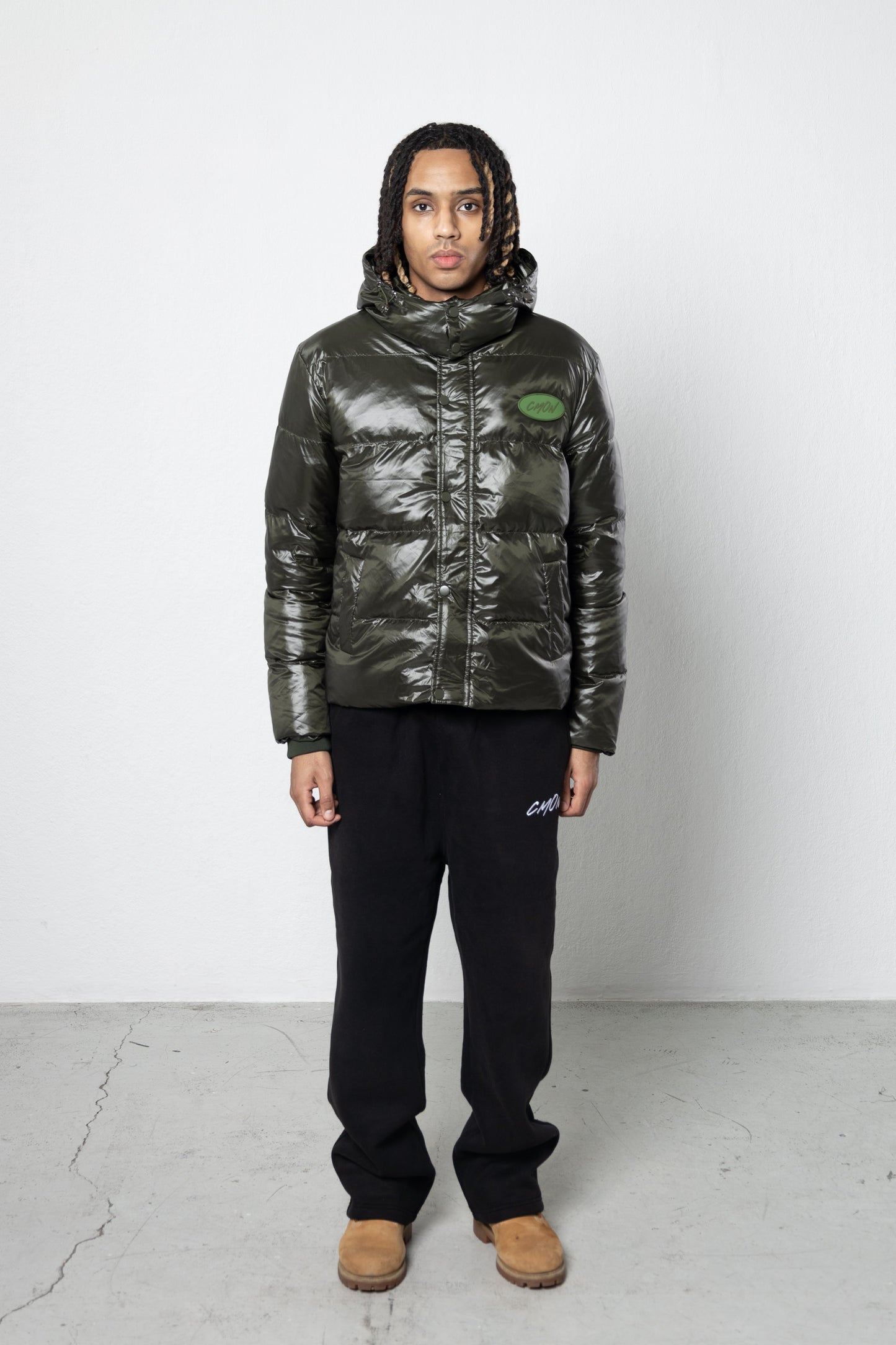OLIVE GREEN CORE PUFFER JACKET
