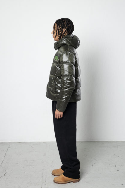 OLIVE GREEN CORE PUFFER JACKET