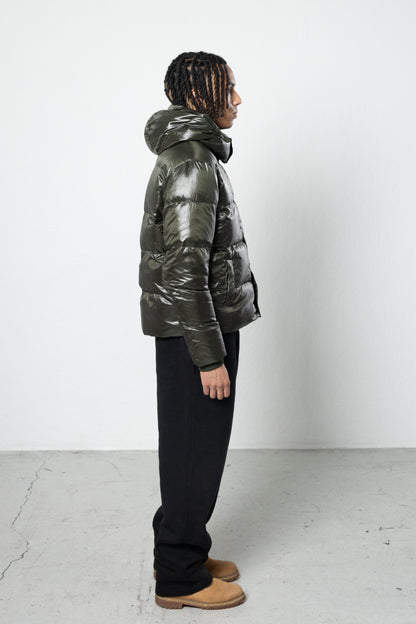 OLIVE GREEN CORE PUFFER JACKET
