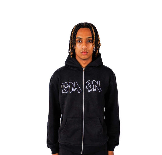 C‘MON ZIP HOODIE BLACK