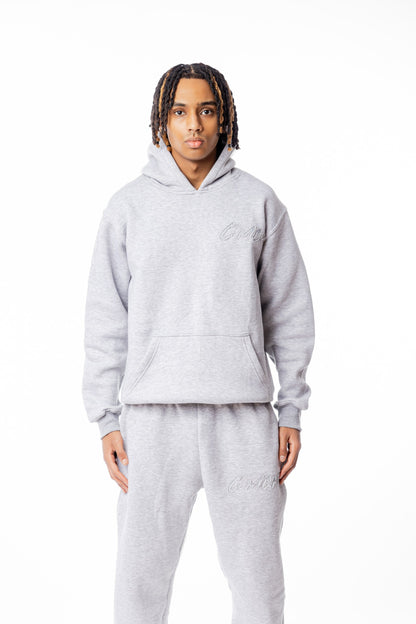 HOODIE BASIC DISTRESSED GREY - C‘mon