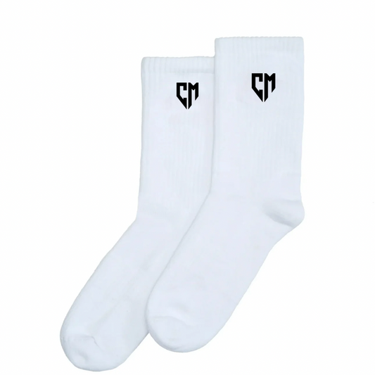 BASICS SOCKS WHITE BLACK