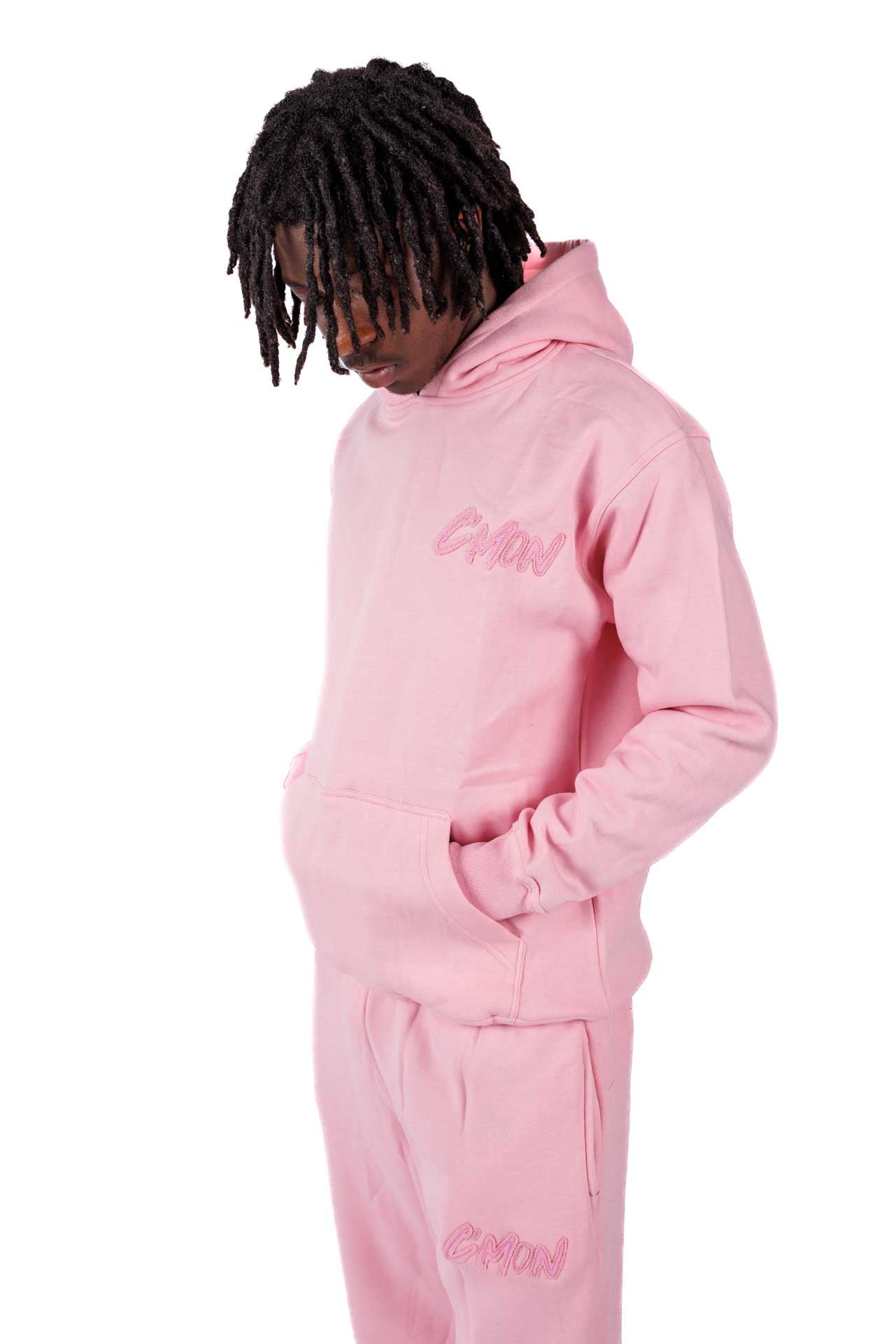 BASIC DISTRESSED TRACKSUIT PINK - C‘mon