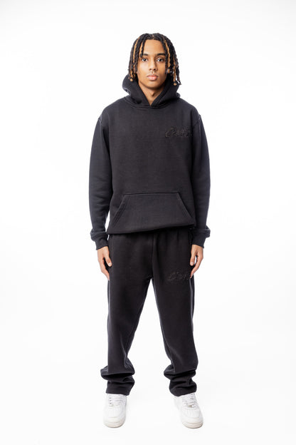 PANTS BASIC DISTRESSED BLACK - C‘mon