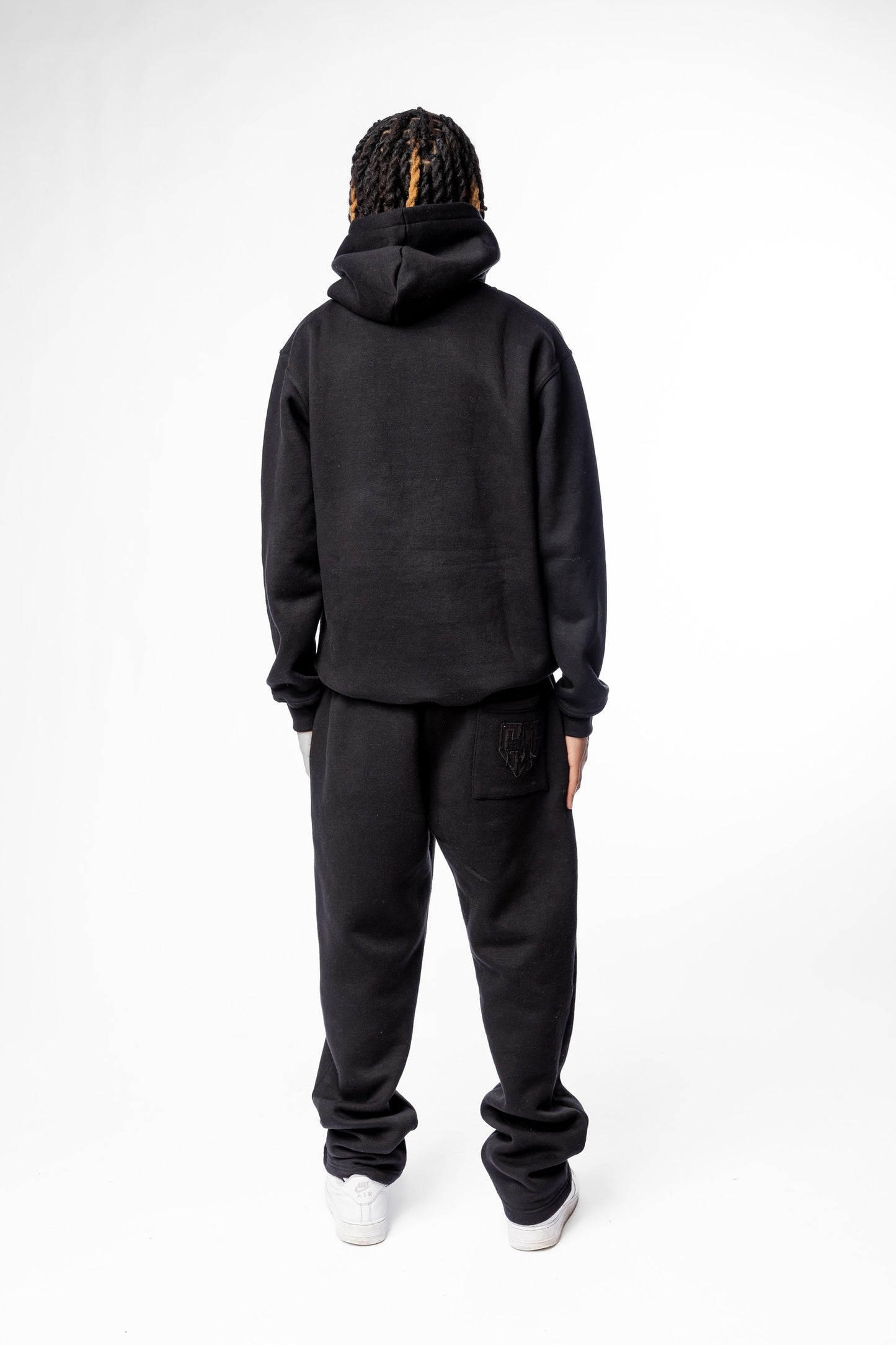PANTS BASIC DISTRESSED BLACK