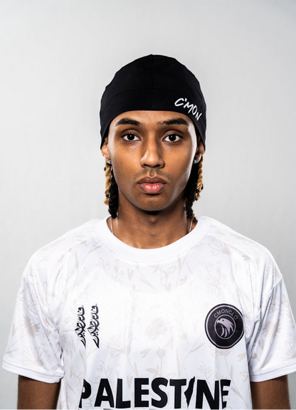 CMON SCULL CAP BLACK WHITE BEANIE